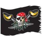 drapeau anniversaire thème pirate