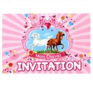 invitations anniversaire thème cheval
