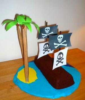 gateau thème d'anniversaire pirate